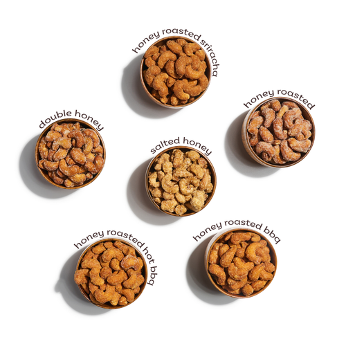 Honey Roasted Assortment - 6 Tube Sampler Pack