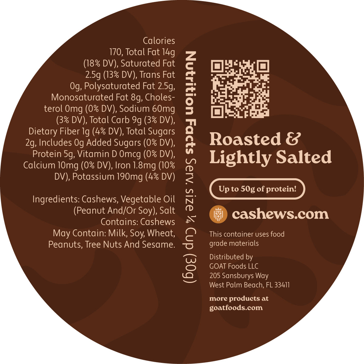 Roasted & Lightly Salted