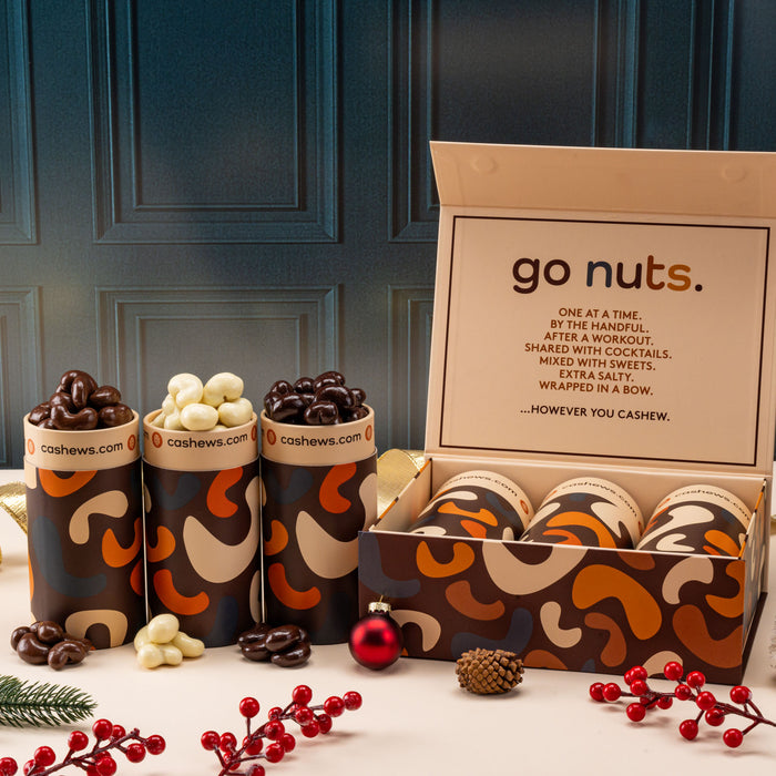 Chocolate Covered Assortment - 3 Tube Gift Box