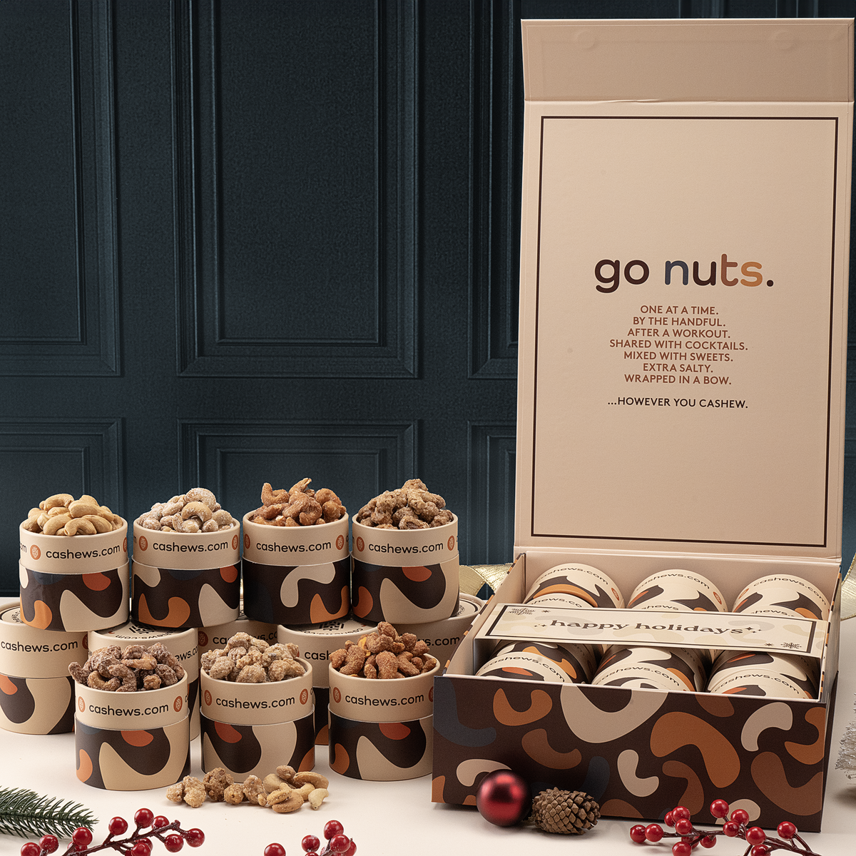 Nutty Holiday - 12 Tube Sampler Gift Box