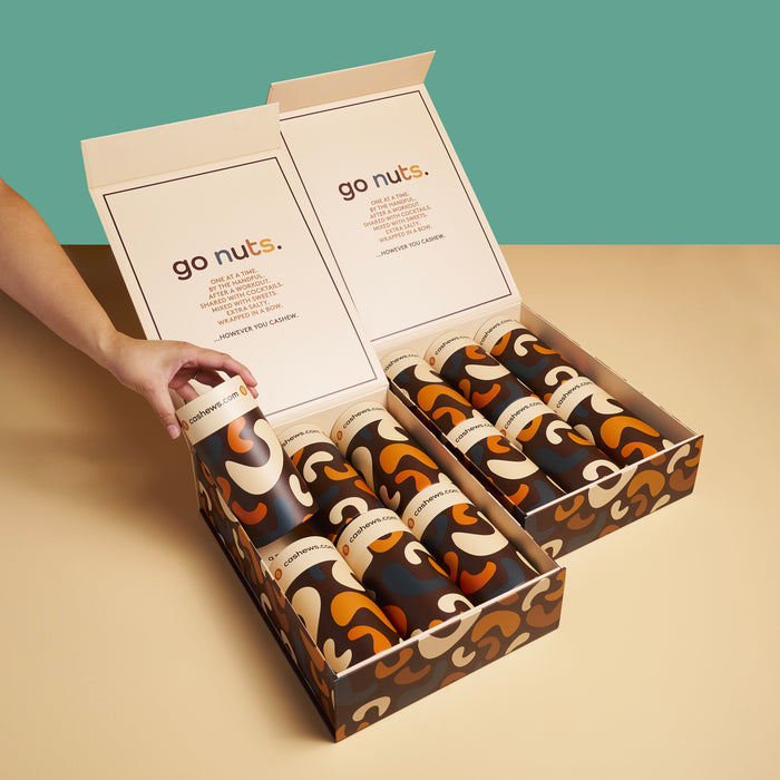 Go Nuts Assortment - 12 Tube Gift Box