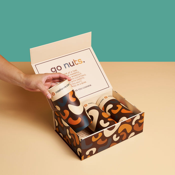 Go Nuts Assortment - 3 Tube Gift Box